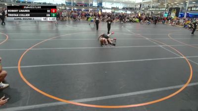 138 lbs Cons. Round 3 - Robert Linares, Wrestling University vs Tristan Collier, Unattached