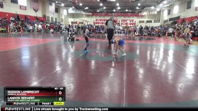 60 lbs Cons. Round 4 - Landon Bekaert, Heartland Wrestling Academy vs Hudson Lambrecht, Madelia Jayhawks