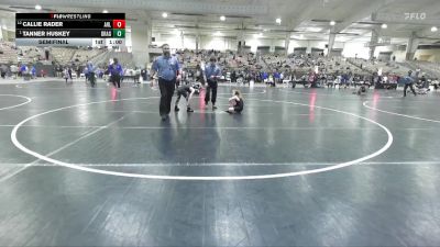 70 lbs Semifinal - Tanner Huskey, Seymour Youth Wrestling Club vs Callie Rader, Bradley Pride WC