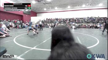 47-51 lbs Final - Macie Owen, Perry Wrestling Academy vs Audrena Bryson, Hennessey Takedown Club