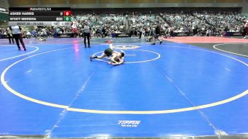 76 lbs Round Of 16 - Asher Harris, Illinois Valley Youth Wrestling vs Wyatt Messiha, Monster Garage