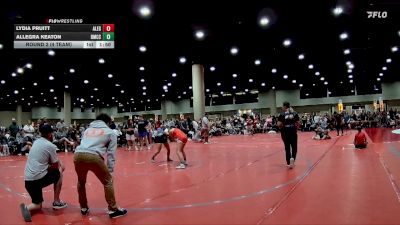 100 lbs Round 2 (4 Team) - Lydia Pruitt, Alabama Elite Gold vs Allegra Keaton, Don`t Be Jelly