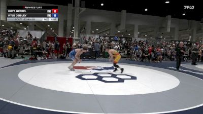 70 lbs Champ. Round 1 - Koye Grebel, Hawkeye Wrestling Club vs Kyle Deisley, Diplomat Wrestling Club