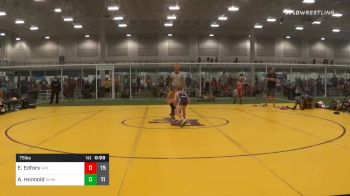 75 lbs Semifinal - Eli Edfors, Iowa Blue vs Arik Honnold, Iowa Hammers