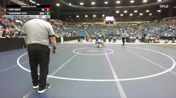 125 lbs 1st Place Match - Courtney Nye, Wichita-Kapaun Mt.Carmel Hs vs Koti Best, Topeka-Seaman Hs