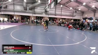 190 lbs Cons. Semi - Aiden Garcia, MGT Wrestling vs Brody Riker, Texas Elite Wrestling Club