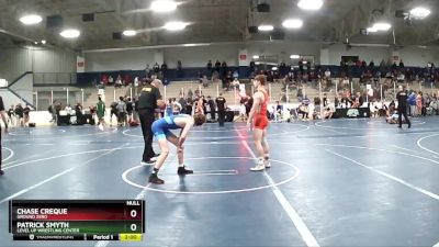 135 lbs Champ. Round 1 - Chase Creque, Ground Zero vs Patrick Smyth, Level Up Wrestling Center