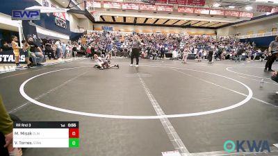 43-46 lbs Rr Rnd 3 - Mark Misak, Clinton Youth Wrestling vs Vale Torres., Standfast OKC