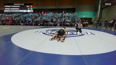 150 lbs Consi Of 16 #1 - Parker Yorgason, West Field vs Tensei Thompson, Bishop Kelly