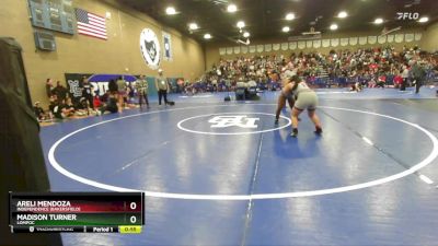 155 lbs Cons. Round 2 - Madison Turner, Lompoc vs Areli Mendoza, Independence (Bakersfield)