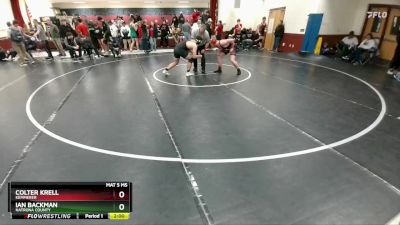 190 lbs Quarterfinal - Colter Krell, Kemmerer vs Ian Backman, Natrona County