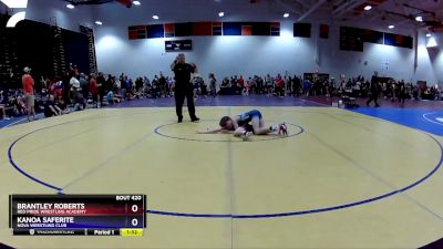 77 lbs Semifinal - Brantley Roberts, Red Pride Wrestling Academy vs Kanoa Saferite, NOVA Wrestling Club