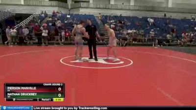 145 lbs Champ. Round 2 - Pierson Manville, PA vs Nathan Druckrey, WI