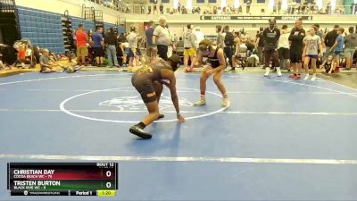 130 lbs Round 4 (6 Team) - Christian Day, Cocoa Beach WC vs Tristen Burton, Black Hive WC