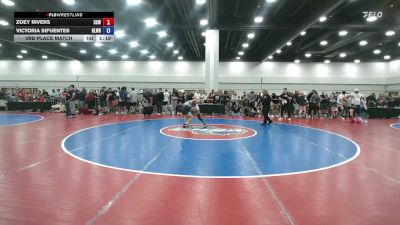 110 lbs 3rd Place Match - Zoey Rivers, Skull & Crossbones Wrestling vs Victoria Sifuentes, Gladiator Wrestling