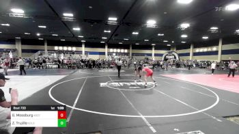 157 lbs Quarterfinal - Gil Mossburg, Ascend Wr Acd vs Zyon Trujillo, Gold Rush Wr Acd