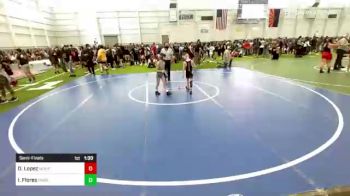 57 lbs Semifinal - David Lopez, Montrose Elite vs Isaiah Flores, Pounders WC