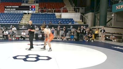 165 lbs Cons. Sub-rd Of 16 - Jacob Hadden, Oklahoma vs Blake Allen, Vermont