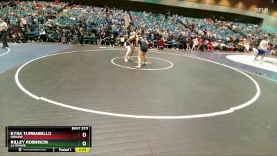 140 lbs Cons. Round 2 - Rilley Robinson, La Grande vs Kyra Tumbarello, Gregori