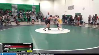 138 lbs Quarterfinal - Luke Dickey, Thermopolis vs Owen Lungren, Worland