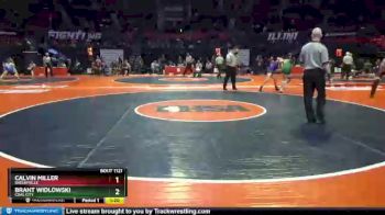 1 lbs Quarterfinal - Calvin Miller, Shelbyville vs Brant Widlowski, Coal City