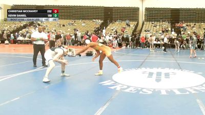 134-H lbs Consi Of 4 - Christian McCravey, Freeport vs Kevin Daniel, Vougar's Honors Wrestling