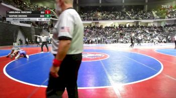 135 lbs Quarterfinal - Sophie Brown, Houston County vs Abelinda Tercero, Gilmer County