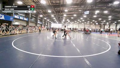 126 lbs Rr Rnd 3 - Camden Olson, TDWC Maniacs Blue - HSB vs Isaac Jung, MF Dynasty - HSB