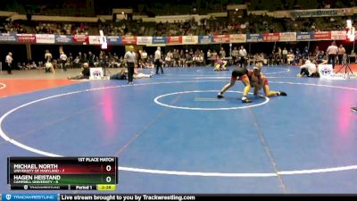 157 lbs Finals (2 Team) - Michael North, University Of Maryland vs Hagen Heistand, Campbell University