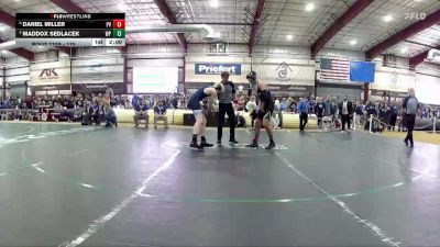 175 lbs 1st Place Match - Daniel Miller, Pahranagat Valley vs Maddox Sedlacek, White Pine