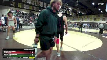 165 lbs Champ. Round 3 - Diego Herrera, Los Alamitos vs David Alonso, Palm Desert