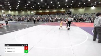 81 lbs Quarterfinal - Johnny Greene, Anderson Attack WC vs Savealyn Rogers, Corning Sharks