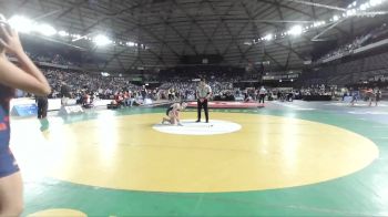 Girls 3A 155 lbs Champ. Round 1 - Olivia V. Howell, Peninsula (Girls) vs Laila Kode, Silas (Girls)