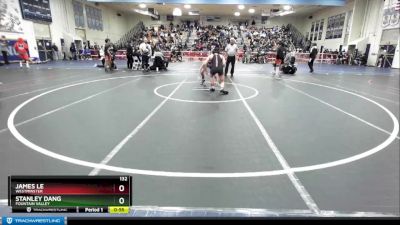 132 lbs Cons. Round 3 - Stanley Dang, Fountain Valley vs James Le, Westminster