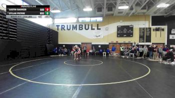 215 lbs Consolation - Justin Barker, Danbury vs Dylan Petrie, West Haven