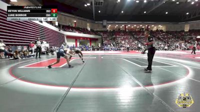 157 lbs Quarterfinals (8 Team) - Reyon Williams, UNION vs Luke Borror, EDMOND NORTH