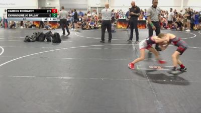 57 lbs Finals (2 Team) - Cannon Eckhardt, Backyard Brawlers vs Evangoline Jo Ballay, Cartel