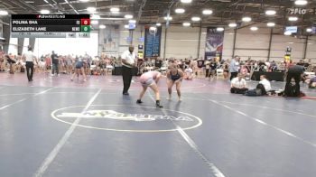 132 lbs Rr Rnd 1 - Polina Sha, Flickr Girlz vs Elizabeth Lane, Next Level Wrestling Club