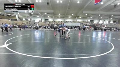 100 lbs Semifinal - Odin Harrell, Wildcats Wrestling vs Cayson Cochran, Grindhouse
