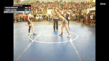 127 lbs Cons. Semi - Gabby Wilson, Wilmington Ladies Freestyle Wr vs Hallie Winslow, Elgin Comets Youth Wrestling