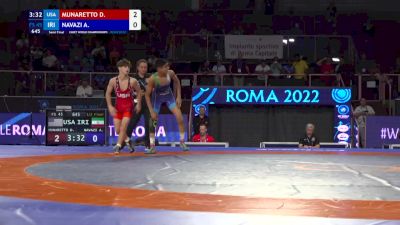 45 kg 1/2 Final - Domenic Munaretto, United States vs Amirmohammad Navazi, Iran