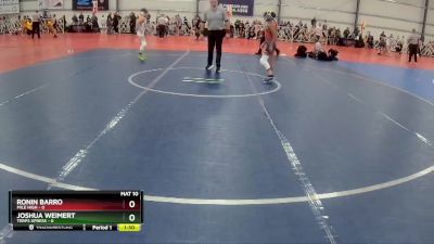 72 lbs Rd# 4- 2:00pm Friday Final Pool - Joshua Weimert, Terps Xpress vs Ronin Barro, Mile High