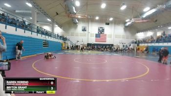120 lbs Quarterfinal - Raiden Moreno, Worland Middle School vs Bryton Grant, Cody Middle School