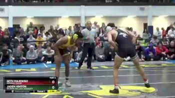133 lbs Cons. Semi - Jaden Hinton, Baldwin Wallace University vs Seth Majewski, Defiance Collge