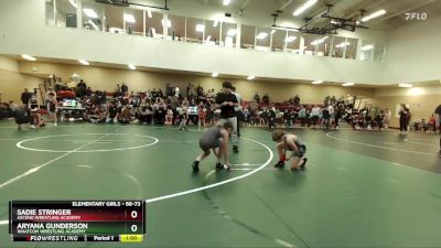 68-73 lbs Round 2 - Aryana Gunderson, Whatcom Wrestling Academy vs Sadie Stringer, Ascend Wrestling Academy