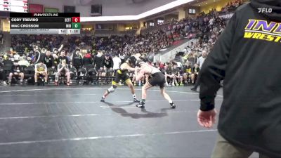 138 lbs Quarterfinal - Mac Crosson, Indianola vs Cody Trevino, Bettendorf