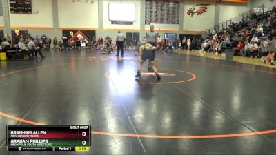 N-21 lbs Cons. Semi - Branham Allen, New London Tigers vs Graham Phillips, Mediapolis Youth Wrestling