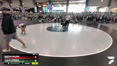 75 lbs Semifinal - Mason Heredia, Randall Youth Wrestling Club vs Paxton Holmes, Global