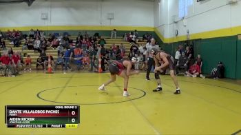 132 lbs Cons. Round 2 - Aiden Ricker, Jonathan Alder vs Dante Villalobos Pacheco, Perry