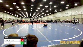 46 lbs Rr Rnd 1 - Sawyer Simpson, Oklahoma Boys 9U vs Jett Cavazos, MOJO 9U